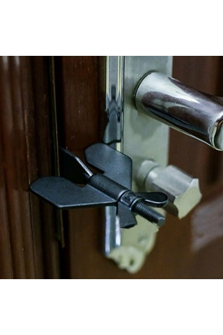 Ximistore9 304 Paslanmaz Çelik Taşınabilir Otel Kapı Kilidi - Taşınabilir, Kilitli Dışarıdan Açılmaz, Güvenli Konaklama İçin