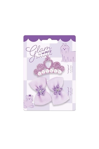 M-pets Glam Köpekler İçin Aksesuar Toka Kırmızı Purple Mor