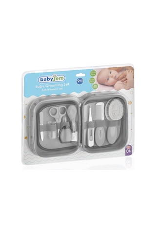 Babyjem 363 Bebek Bakım Seti 9 Parça Gri