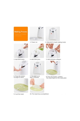 Qingmipy Dıy Yüz Maskesi Makinesi İçin 32'li Kolajen Katkılı Sebze-meyve Maskesi Tabletleri, Tüm Cilt Tipleri İçin