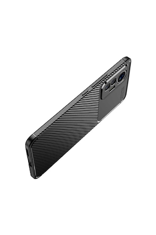 Goocamp Mi 12 Lite Kılıf Negro Silikon Kapak - Siyah Siyah