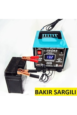 Tuğra TGR20 Bakır Sargılı 12V 20A Dijital Akü Şarj Cihazı