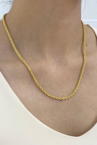 Zümrüt Sarraf 14 Ayar Altın Halat Zincir Kolye 5 G 38659345