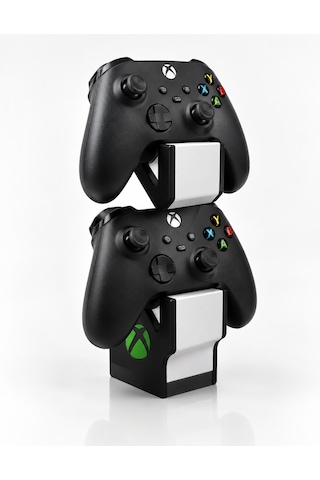 Xbox Uyumlu Oyun Kolu Standı Masaüstü Gamepad Tutucu Siyah Beyaz 17.5 Cm