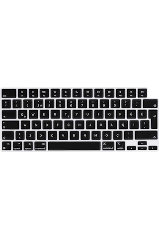Macbook Air Uyumlu 13.6' 2022 M2 A2681 Q Klavye Koruyucu Silikon P