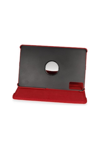 Özel Xiaomi Redmi Pad Se Kılıf 360 Tablet Deri Kılıf - Kırmızı Fırsat