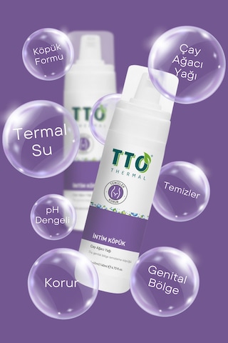 Tto Çay Ağacı Yağı İçeren Ph Dengeli Genital Bölge Temizleyici İntim Köpük 140 ML