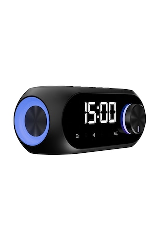 Asonıc As-w6, Siyah, 5w, Usb, Aux, Bluetooth, Kablosuz, Taşınabilir, 1200mah Batarya, Alarmlı Saat,