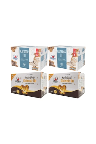 Sinangil Glutensiz Un 10KG (10000GR) + Glutensiz Karabuğdaylı 10K