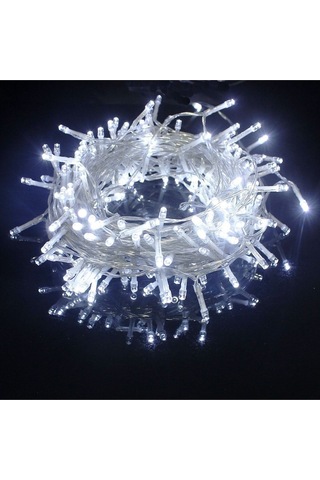 10 METRE 100 LED BEYAZ LED IŞIK YILBAŞI AĞACI IŞIĞI 220 VOLT BEYAZ IŞIK NOEL IŞIĞI YILBAŞI IŞIKLARI Beyaz