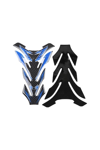 Moveevo Tq003 5d Gerçek Karbon Fiber Motosiklet Tankı Kırık Desenli Sticker - Kırık Koruyucu, Dayanıklı, Kolay Uygulama