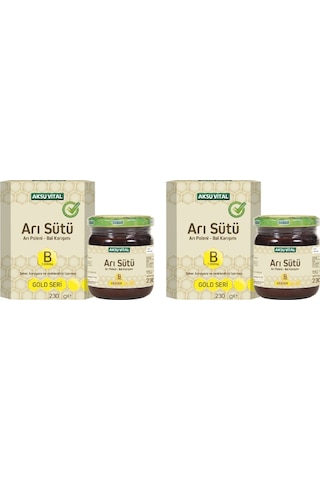 Aksu Vital Gold B 7.000 MG Arı Sütü Arı Poleni Bal Karışımı 2 x 230 G
