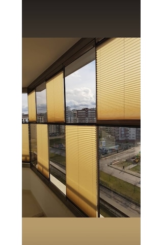 As Perde Cam Balkon Perdesi Plise Perde