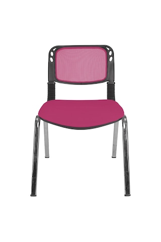 Gizmomobilya Gizmo Ofis Bekleme Misafir Koltuğu Mk1000 Form Fileli Pembe