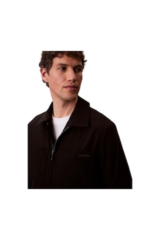 Calvin Klein Lv04lf424g Ls Seersucker Blouson Erkek Ceket Siyah