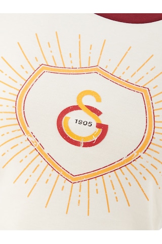 Gsstore Galatasaray Kadın Sweatshirt K242187 Ekru-bordo
