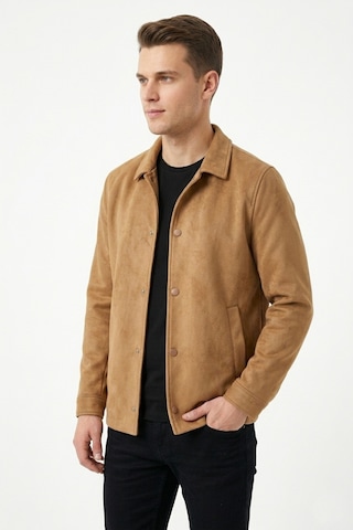 Dynamo Erkek Siyah Regular Fit Mevsimlik Süet Spor Mont Bgl-st05436 Camel
