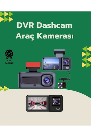 Tam Kapsamlı Araç Güvenliği: 3 Kameralı Full Hd Kayıt Sistemi İle Ön, İç Arka Görüş