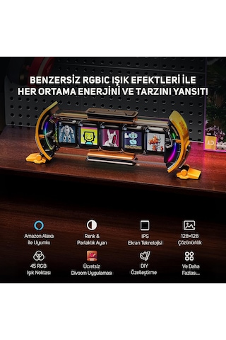 Gravastar K1 Pro Mekanik Gaming Klavye, Xpro Kablosuz Optik Mouse Ve Dijital Resim Çerçevesi Oyuncu