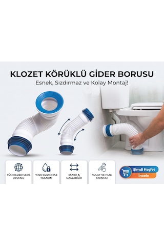 Körüklü Klozet Kadası Beyaz