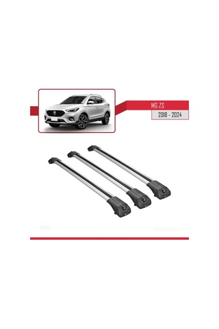 Mg Zs 2018 Ve Sonrası İle Uyumlu Ace-1 Ara Atkı Tavan Barı Gri 3 Adet Bar