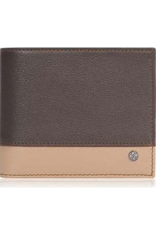 Cengiz Pakel Hakiki Deri Şerit Detaylı Yatay Erkek Cüzdan 27513 - Kahve/toprak Çok Renkli