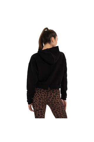 Inguz Kapüşonlu Organik Pamuk Hoodie Siyah