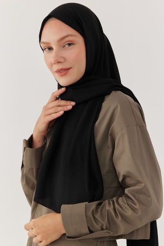Mirsoy Scarf Jazz Şal - Siyah Siyah