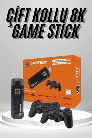 8k Ultra Hd Game Box 36500 Oyunlu Game Stick Oyun Konsolu Çok Renkli