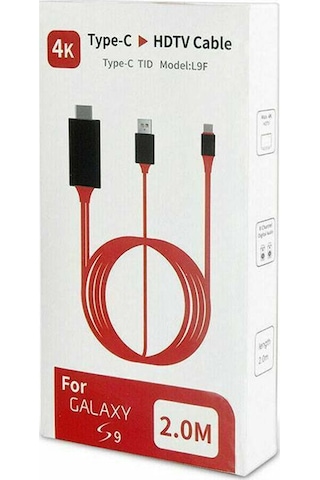 Th+usb Type-c To Hdmı + Usb 2 Metre Kablo 4434