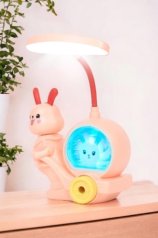 Tavşan Modelli Led Masa Lambası Pembe