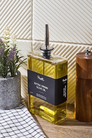 Molivet 350ml Silver Kapak Cam Yağdanlık-sosluk-sirkelik