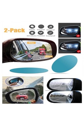 Tüm Araçlar Uygun Kemer Tokası 1 Adet + Araba Ayna Yağmur Koruyucu 1 Adet