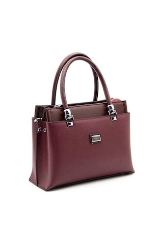 Silver Polo Sp826 Kadın El Çantası Düz Bordo-bordo