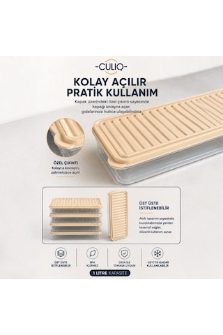 5'li Saklama Kabı Seti İle Mutfağınızda Düzeni Ve Pratikliği Bir Araya Getirin. Bej