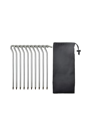 Padalink 10 Adet 18cm Alüminyum Çadır Çivi Seti - Kamp Ve Çadır Tente Dayanıklı Rüzgar Teli Aksesuarı