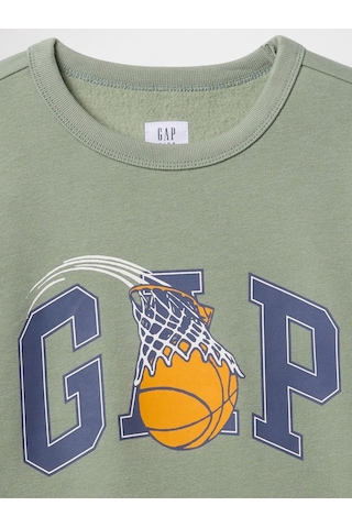 Gap V-spr Logo Crew Çocuk Sweatshirt-7992 Lacivert
