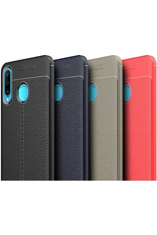 Huawei P30 Lite Kılıf Zore Niss Silikon Kapak Siyah