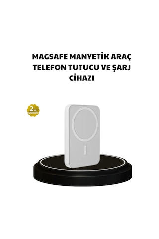Manyetik Kablosuz Powerbank Apple Uyumlu iPhone 12/13/14/15 Uyumlu, Hızlı Şarjlı, Ultra Hafif Çok Renkli