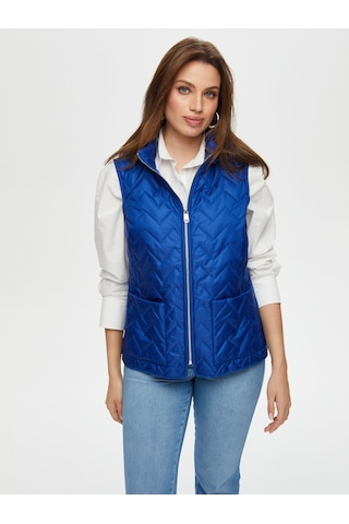 Patch Cep Detaylı Kapişonlu Kapitone Yelek S25kyl003 Us25kyl00320 Lacivert