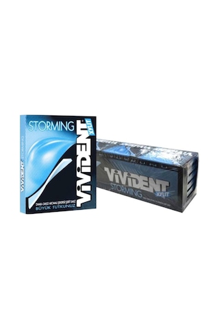 Vivident Xylit Storming Damla Sakız Aromalı Tatlandırıcılı Sakız 18 x 33 G
