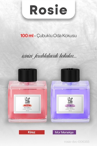 Kiraz Ve Mor Menekşe Rosıe Çubuklu Oda Kokusu 100 Ml Fresh