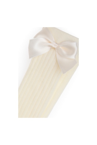 U.s. Polo Assn. Kız Çocuk Krem Çorap Dizaltı 50311332-vr071 Krem