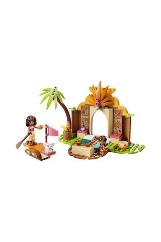 LEGO® ǀ Disney Moana Köy Evi ve Tekne 43282 – 4 Yaş ve Üzeri Çocuklar için 3 Karakter İçeren Oyuncak Yapım Seti (85 Parça)