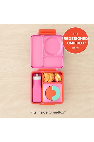 Omiebox - Omiebottle Bpasız Silikon Suluk Pembe Desenli