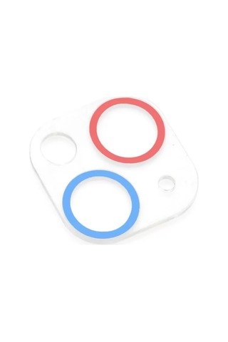 Newface Apple Uyumlu iPhone 13 Mini Renkli Kamera Lens Koruma Cam - Pembe-mavi,