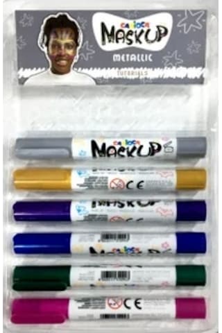 Carioca 6 Gr. 6 Renk Metalik Yüz Boyası 43155