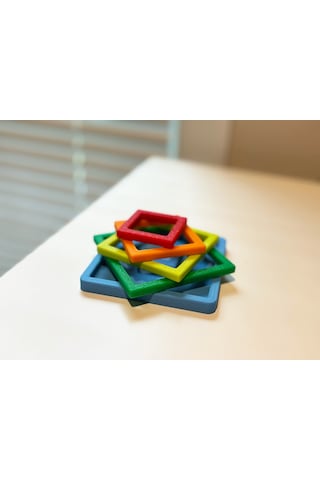 Montessori Eğitici Oyuncak Puzzle / Biyoplastik , İç İçe Geçmeli 0-3 Yaş - Eşleştirme Etkileşimi