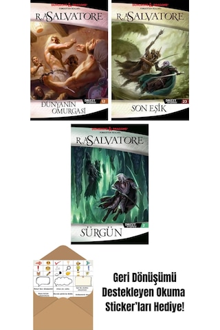 Dünyanın Omurgası Drizzt Efsanesi 12. Kitap + Son Eşik Drizzt Efsanesi 23. Kitap + Sürgün Drizzt Efsanesi 2. Kitap