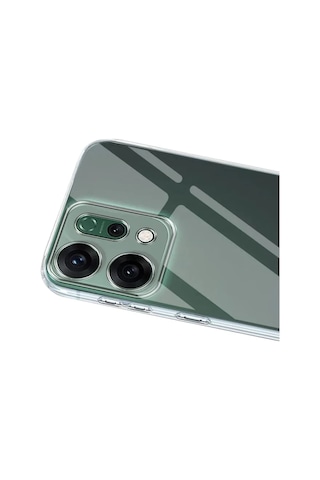Jenerik Oppo Reno 14 Kılıf Lüx Şeffaf Silikon - Şeffaf